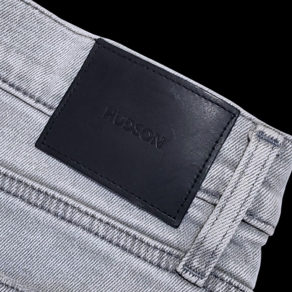 Hudson Zack Stretch 5- Pocket Gray 38x32 Skinny Jeans $255 - Picture 11 of 12